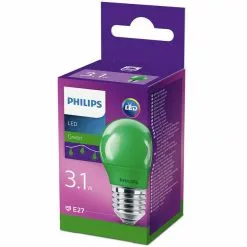 Philips LED Lamp E27 3,1W Groen -LAMPEN Winkel 2602123 dac4b22b