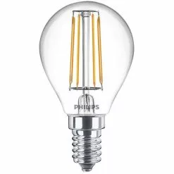 Philips LED Lamp E14 4,3W Kogel Helder