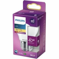 Philips LED Lamp E27 4,3W Kogel -LAMPEN Winkel 2602153 641bba82