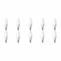 PHILIPS - LED Lamp 10 Pack - CorePro Candle 827 B35 FR - E14 Fitting - 5.5W - Warm Wit 2700K Vervangt 40W