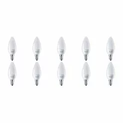 PHILIPS - LED Lamp 10 Pack - CorePro Candle 827 B38 FR - E14 Fitting - 7W - Warm Wit 2700K Vervangt 60W