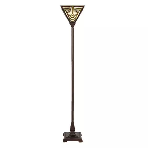 Clayre & Eef LumiLamp Tiffany Vloerlamp Ø 31x186 Cm Beige Groen Polyresin Glas Rechthoek Staande Lamp Beige Staande Lamp 1 Clayre & Eef LumiLamp Tiffany Vloerlamp Ø 31x186 Cm Beige Groen Polyresin Glas Rechthoek Staande Lamp Beige Staande Lamp