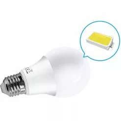 BES LED LED Lamp - Dag En Nacht Sensor - Aigi Lido - A60 - E27 Fitting - 8W - Helder/Koud Wit 6500K - Wit -LAMPEN Winkel 3360300 843c8944