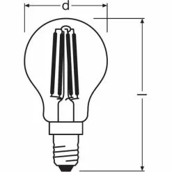 OSRAM LED-lamp Bolvormig Helder Filament - 4 W = 40 W - E14 - Warm Wit -LAMPEN Winkel 3443991 588b1149
