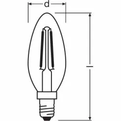 OSRAM LED-lamp Flame Helder Filament - 2,5 W = 25 W - E14 - Warm Wit -LAMPEN Winkel 3444129 860145b0