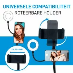 Grundig Selfie Studio Ringlamp - Ringlight - Ringlicht - Selfie Lamp - Social Media En Vlogs - Met Tafelklem -LAMPEN Winkel 3547019 887a5253