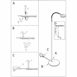 Steinhauer Turound Staande Lamp Zwart -LAMPEN Winkel 3560958 1b3bb135