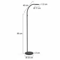 Steinhauer Turound Staande Lamp Zwart -LAMPEN Winkel 3560958 39237e73