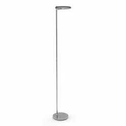 Steinhauer Turound Staande Lamp Staal Met Zwart Glas 200 Cm Hoog