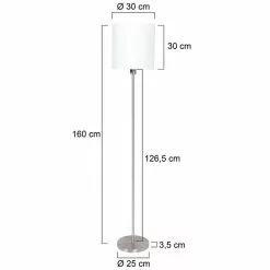 Mexlite Noor Staande Lamp Staal -LAMPEN Winkel 3561424 19645098