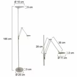 Steinhauer Zodiac Staande Lamp Staal -LAMPEN Winkel 3561437 5014d373