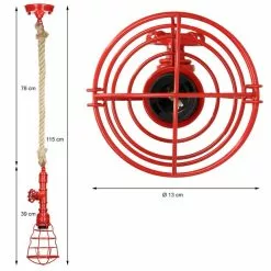 ECD GERMANY Metalen Hanglamp E27 Met 4W Lamp 1 Vlam -LAMPEN Winkel 3602829 6e4b0cbd 1