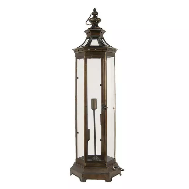 Clayre & Eef Vloerlamp 29x25x79 Cm Bruin Ijzer Staande Lamp Bruin Staande Lamp 1 Clayre & Eef Vloerlamp 29x25x79 Cm Bruin Ijzer Staande Lamp Bruin Staande Lamp