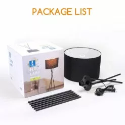 Aigostar 13AT2 - Vloerlamp - Moderne Staande Lamp - 145cm - E27 Fitting - Woonkamer - Zwart -LAMPEN Winkel 3665117 c78d2917