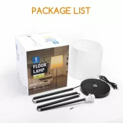 Aigostar 13AT3 - Vloerlamp - Woonkamer - Staande Lamp - Leeslamp - E27 Fitting - Wit -LAMPEN Winkel 3665119 96ad746f