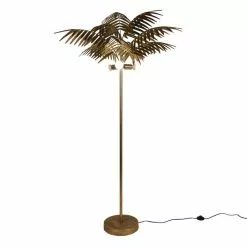 Clayre & Eef Vloerlamp Palm Ø 100x193 Cm Goudkleurig Ijzer Staande Lamp Goudkleurig Staande Lamp -LAMPEN Winkel 3701781 29cd6aea