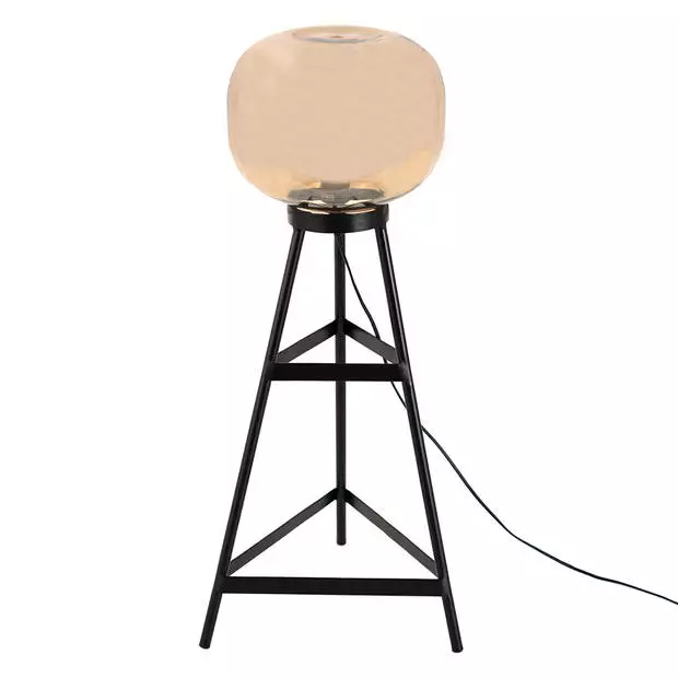 Clayre & Eef Vloerlamp 37x37x72 Cm Zwart Bruin Ijzer Glas Staande Lamp Zwart Staande Lamp 1 Clayre & Eef Vloerlamp 37x37x72 Cm Zwart Bruin Ijzer Glas Staande Lamp Zwart Staande Lamp