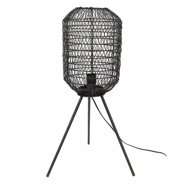 Clayre & Eef Vloerlamp Ø 21x63 Cm Zwart Ijzer Staande Lamp Zwart Staande Lamp 2 Clayre & Eef Vloerlamp Ø 21x63 Cm Zwart Ijzer Staande Lamp Zwart Staande Lamp - Afbeelding 2