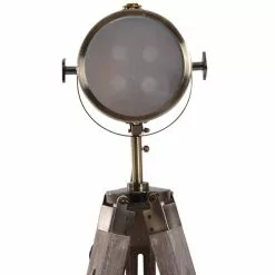 Zenzee Staande Lamp Metaal Verstelbaar In Hoogte - Vloerlamp Studio Driepoot - Retro Studiospot Met Koperkleurige Lampenkap... -LAMPEN Winkel 3730262 bb685c46