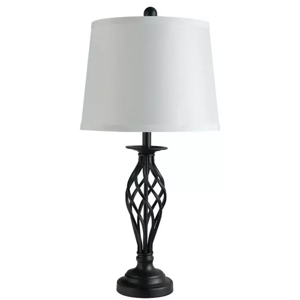 Zenzee Driedelige Set Van 1 Staande Lamp En 2 Tafellampen - Vloerlamp - Stalamp - Tafellamp - Vintage - Klassiek - Zwart/wit 6 Zenzee Driedelige Set Van 1 Staande Lamp En 2 Tafellampen - Vloerlamp - Stalamp - Tafellamp - Vintage - Klassiek - Zwart/wit - Afbeelding 6