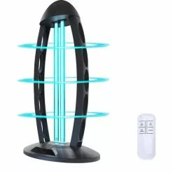 BES LED UV-C Tafellamp - Aigi Desty - Desinfectie Lamp - UV Sterilizer - Afstandsbediening - Timer - 360º - Zwart -LAMPEN Winkel 3737191 d3a3e26d