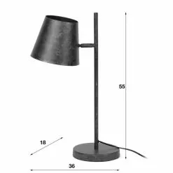 Hoyz - Tafellamp Industrieel - 1 Lamp - Verstelbare Metalen Kap 7 Hoyz - Tafellamp Industrieel - 1 Lamp - Verstelbare Metalen Kap -LAMPEN Winkel 3761300 1b9549d0