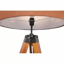 MaxxHome Vloerlamp Elly - Staande Lamp - Leeslamp - Driepoot - Hout -145 Cm - E27 - LED - 40W - Bruin 9 MaxxHome Vloerlamp Elly - Staande Lamp - Leeslamp - Driepoot - Hout -145 Cm - E27 - LED - 40W - Bruin -LAMPEN Winkel 3766200 89fcba48