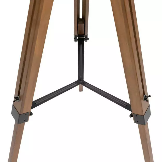 MaxxHome Vloerlamp Elly - Staande Lamp - Leeslamp - Driepoot - Hout -145 Cm - E27 - LED - 40W - Bruin 6 MaxxHome Vloerlamp Elly - Staande Lamp - Leeslamp - Driepoot - Hout -145 Cm - E27 - LED - 40W - Bruin - Afbeelding 6