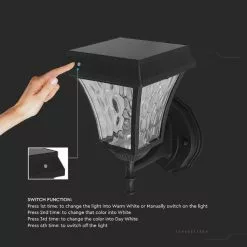 V-tac VT-982 Valencia Solar Wandlamp – Zonne-energie – LED Lamp - 3 -LAMPEN Winkel 3788879 2242e8bd