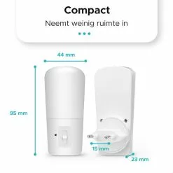 Qumax LED Nachtlampje Stopcontact 4 Stuks - Dimbare Nachtlampjes Met Sensor - Nachtlampje Babykamer - Nacht Lamp - Dag E -LAMPEN Winkel 3816830 121081b0