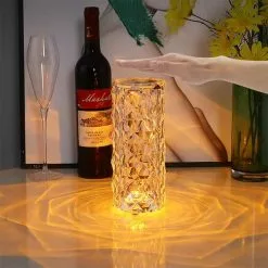 Merkloos Crystal Led Touch Lamp - Oplaadbaar Met Afstandsbediening -LAMPEN Winkel 3821415 12175f27