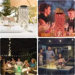 Merkloos Crystal Led Touch Lamp - Oplaadbaar Met Afstandsbediening -LAMPEN Winkel 3821415 b9ec187a