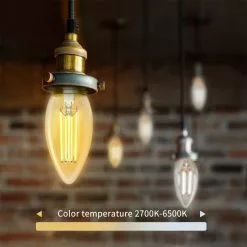 BES LED LED Lamp - Smart LED - Aigi Rixona - Bulb C35 - 4.5W - E27 Fitting - Slimme LED - Wifi LED + Bluetooth - Aanpasbare -LAMPEN Winkel 3823764 1d4aa16d