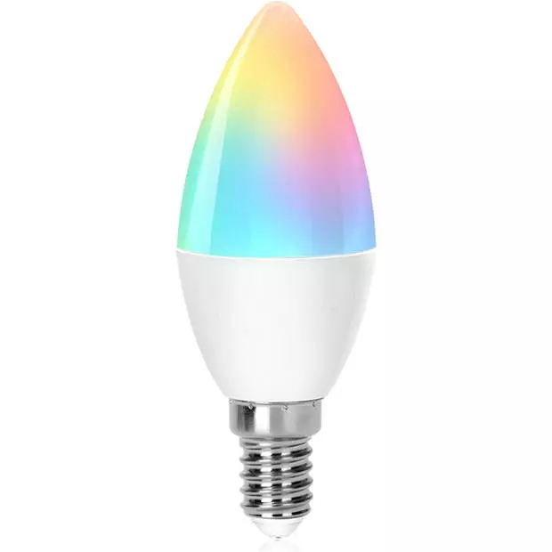 BES LED LED Lamp - Smart LED - Aigi Lexus - Bulb C37 - 6.5W - E14 Fitting - Slimme LED - Wifi LED + Bluetooth - RGB + Aanpasbare 1 BES LED LED Lamp - Smart LED - Aigi Lexus - Bulb C37 - 6.5W - E14 Fitting - Slimme LED - Wifi LED + Bluetooth - RGB + Aanpasbare