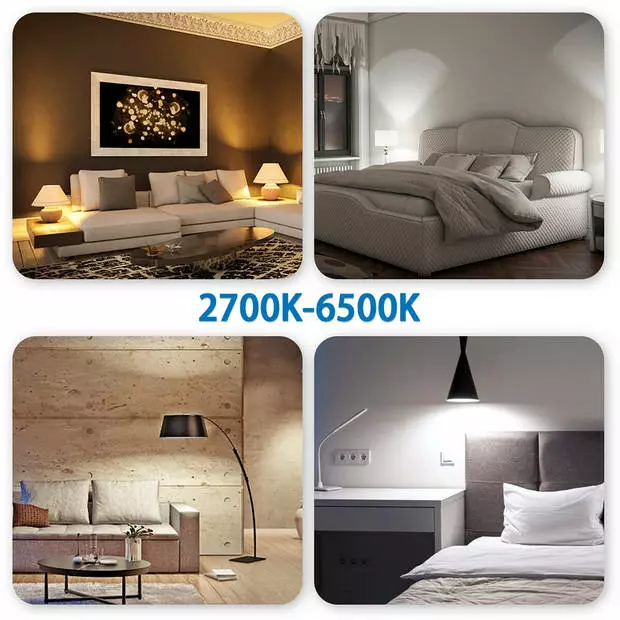 BES LED LED Lamp - Smart LED - Aigi Lexus - Bulb C37 - 6.5W - E14 Fitting - Slimme LED - Wifi LED + Bluetooth - RGB + Aanpasbare 4 BES LED LED Lamp - Smart LED - Aigi Lexus - Bulb C37 - 6.5W - E14 Fitting - Slimme LED - Wifi LED + Bluetooth - RGB + Aanpasbare - Afbeelding 4