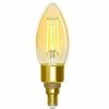 BES LED LED Lamp - Filament - Smart LED - Aigi Delano - Bulb C35 - 4.5W - E14 Fitting - Slimme LED - Wifi LED + Bluetooth -