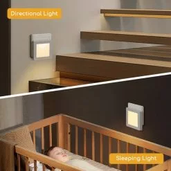 Aigostar 10B9V - LED Nachtlampje Stopcontact 2 Stuks - Dag/Nacht Sensor - Nachtlampje Babykamer - Nacht Lamp - Wit -LAMPEN Winkel 3883041 45d15514
