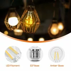 Aigostar 10ZCM - Filament Lamp - LED Lichtbron - E27 - 6W - 2700K - 730lm - Set Van 6 Stuks -LAMPEN Winkel 3883647 6b617ca4