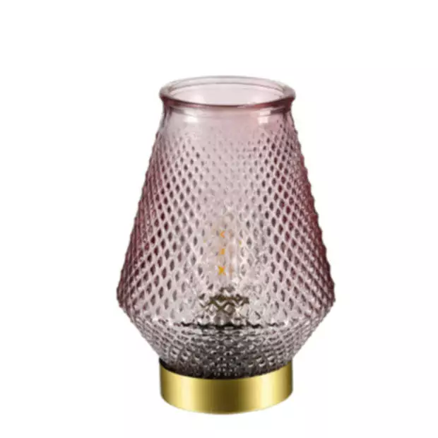 CASA DI ELTURO LED-lamp Ella – Roze – Goud – Werkt Op Batterijen (incl. Lamp) – Ø13 X18 Cm 1 CASA DI ELTURO LED-lamp Ella – Roze – Goud – Werkt Op Batterijen (incl. Lamp) – Ø13 X18 Cm