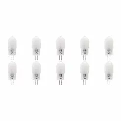 Velvalux LED Lamp 10 Pack - G4 Fitting - Dimbaar - 2W - Warm Wit 3000K - Melkwit Vervangt 20W