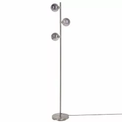 Beliani RAMIS - Staande Lamp-Zilver-Staal