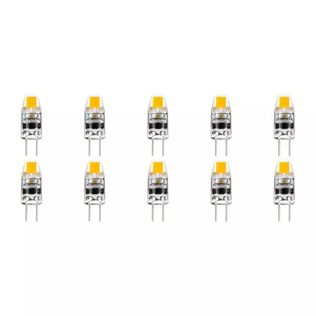 Velvalux LED Lamp 10 Pack - G4 Fitting - Dimbaar - 2W - Natuurlijk Wit 4000K Vervangt 20W 1 Velvalux LED Lamp 10 Pack - G4 Fitting - Dimbaar - 2W - Natuurlijk Wit 4000K Vervangt 20W