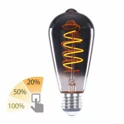 Highlight Lamp LED ST64 3 Standen 6W 150LM 2200K Rook