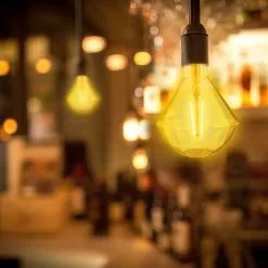 BES LED LED Lamp - Aigi Glow Diamond - E27 Fitting - 4W - Warm Wit 1800K - Amber -LAMPEN Winkel 3898900 a10fa373