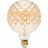 BES LED LED Lamp - Aigi Glow Pineapple - E27 Fitting - 4W - Warm Wit 1800K - Amber