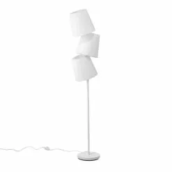 Beliani RIO GRANDE - Staande Lamp-Wit-Metaal