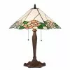 HAES DECO - Tiffany Tafellamp 44x61x64 Cm Fitting E27 / Lamp Max 2x60W
