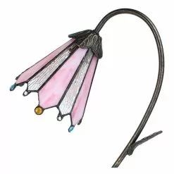 HAES DECO - Tiffany Tafellamp Bruin 30x17x48 Cm Fitting E14 / Lamp Max 1x25W -LAMPEN Winkel 3933173 4609c8e3