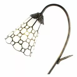 HAES DECO - Tiffany Tafellamp Bruin 30x17x48 Cm Fitting E14 / Lamp Max 1x25W -LAMPEN Winkel 3933175 b693799d