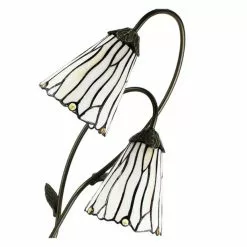 HAES DECO - Tiffany Tafellamp Bruin 35x18x61 Cm Fitting E14 / Lamp Max 2x25W -LAMPEN Winkel 3933179 0feeebf5